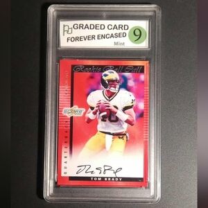 Tom Brady Score Rookie Card 2000 reprint 16/50